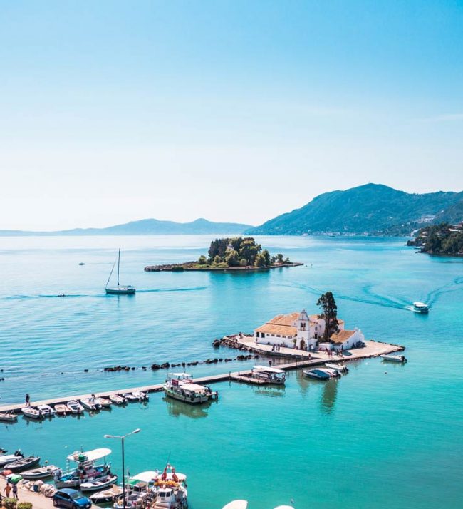 beach seafront villas pool barbati corfu pontikonisi kanoni